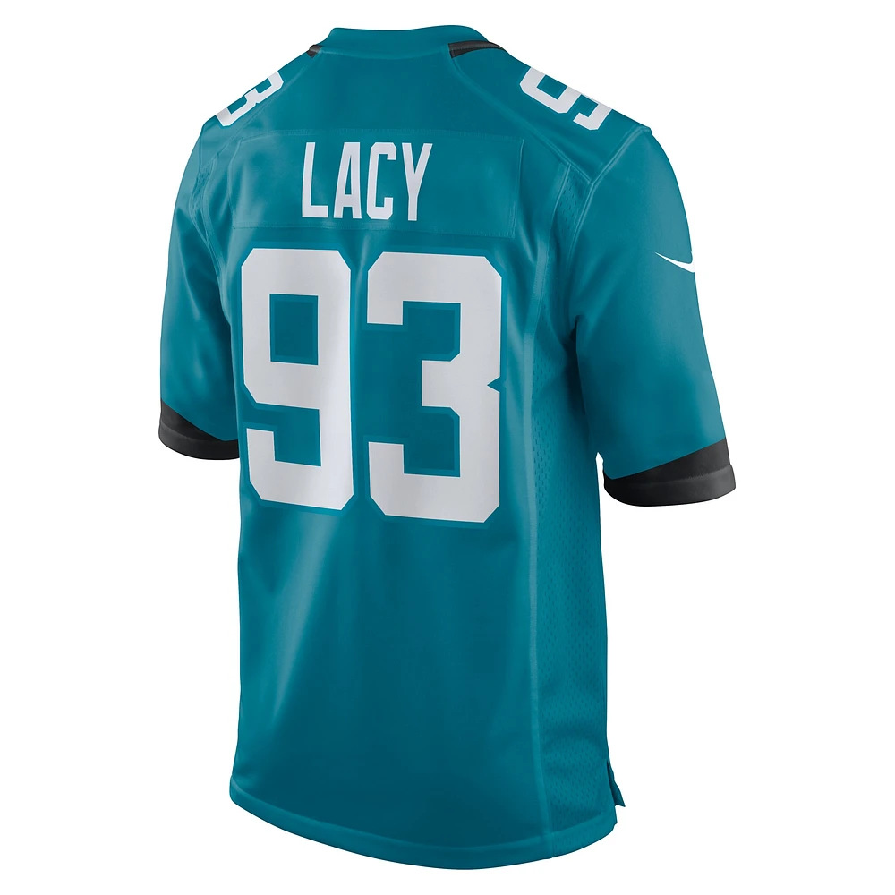 Men's Nike Tyler Lacy  Teal Jacksonville Jaguars Team Game Jersey