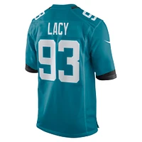 Men's Nike Tyler Lacy  Teal Jacksonville Jaguars Team Game Jersey