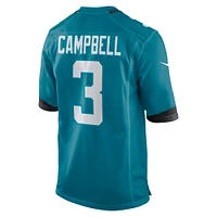 Men's Nike Tyson Campbell  Teal Jacksonville Jaguars Team Game Jersey