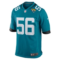 Men's Nike Yasir Abdullah  Teal Jacksonville Jaguars Team Game Jersey