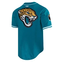 Men's Pro Standard Trevor Lawrence Teal Jacksonville Jaguars Mesh Button-Up Baseball Jersey