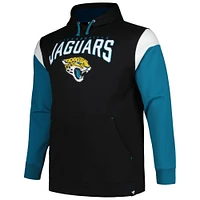 Men's Profile Black Jacksonville Jaguars Big & Tall Trench Battle Pullover Hoodie