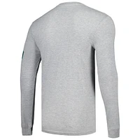 Men's Starter Heather Gray Jacksonville Jaguars Halftime Long Sleeve T-Shirt