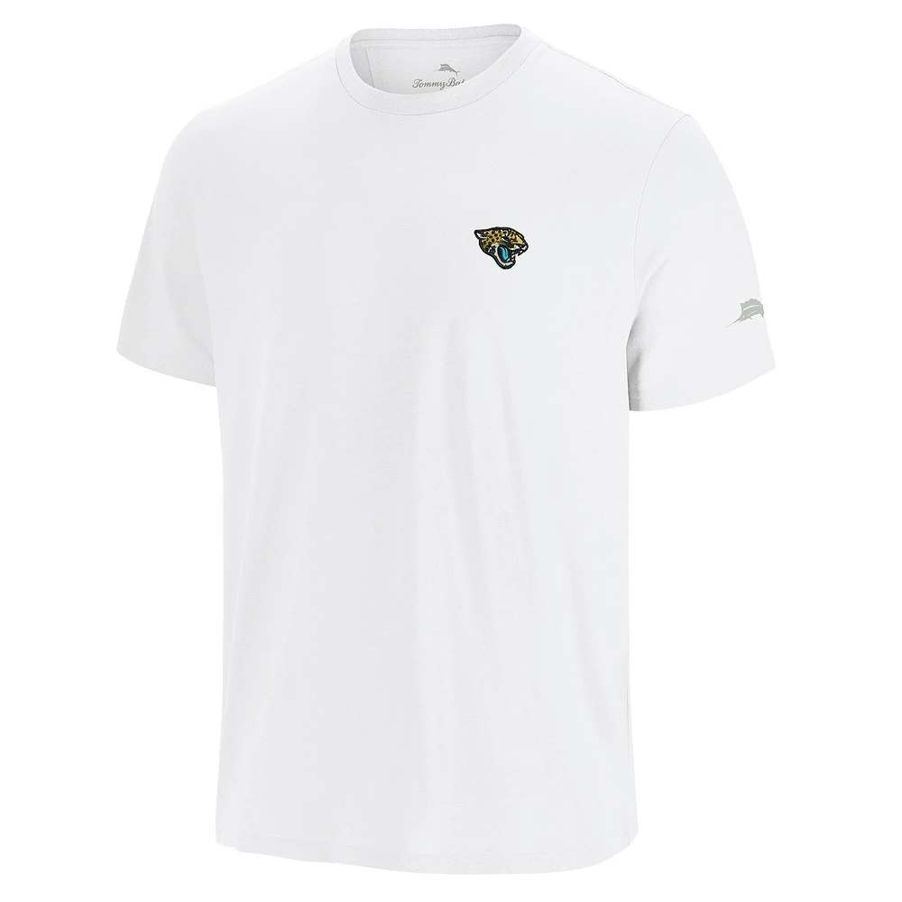 Men's Tommy Bahama White Jacksonville Jaguars Sport Torchdown Graphic T-Shirt