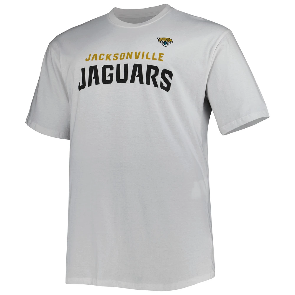 Men's White Jacksonville Jaguars Big & Tall Hometown Collection Hot Shot T-Shirt