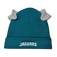 Newborn & Infant Jacksonville Jaguars Little Champ Long Sleeve Bodysuit, Pants Cuffed Knit Hat 3-Piece Set
