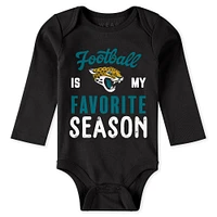 Newborn & Infant WEAR by Erin Andrews Jacksonville Jaguars Three-Piece Turn Me Around Bodysuits Pant Set