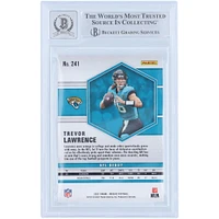 Trevor Lawrence Jacksonville Jaguars Autographed 2021 Panini Mosaic NFL Debut #241 Beckett Fanatics Witnessed Authenticated 10 Rookie Card