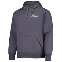 Unisex Dunbrooke  Graphite Jacksonville Jaguars Defender Quarter-Zip Hoodie