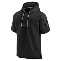 Unisex Fanatics  Black Jacksonville Jaguars Elements Ready Short Sleeve Pullover Hoodie