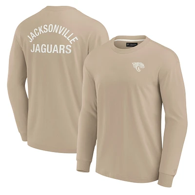 T-shirt unisexe Fanatics kaki Jacksonville Jaguars Elements super doux à manches longues