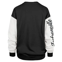 Women's '47  Black Jacksonville Jaguars Double Header Rise Andie Pullover Sweatshirt