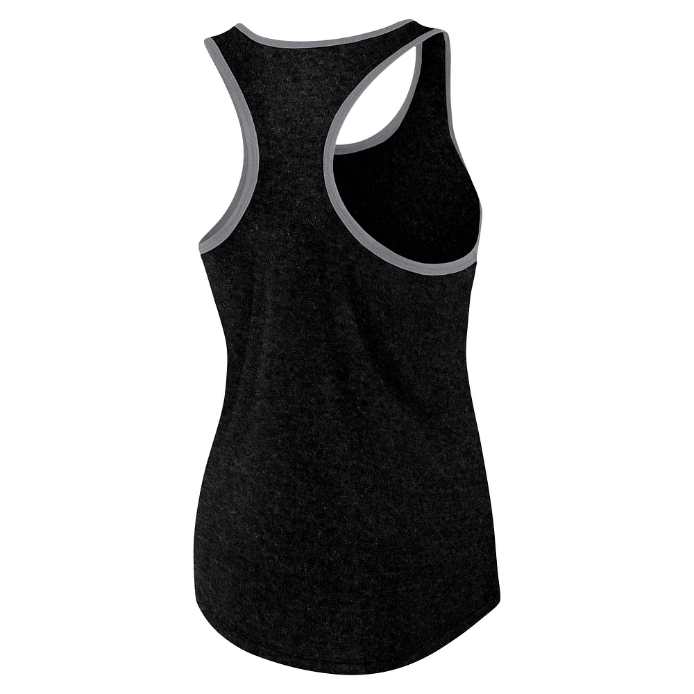 Women's Fanatics Heather Black Jacksonville Jaguars Plus Fuel Tank Top