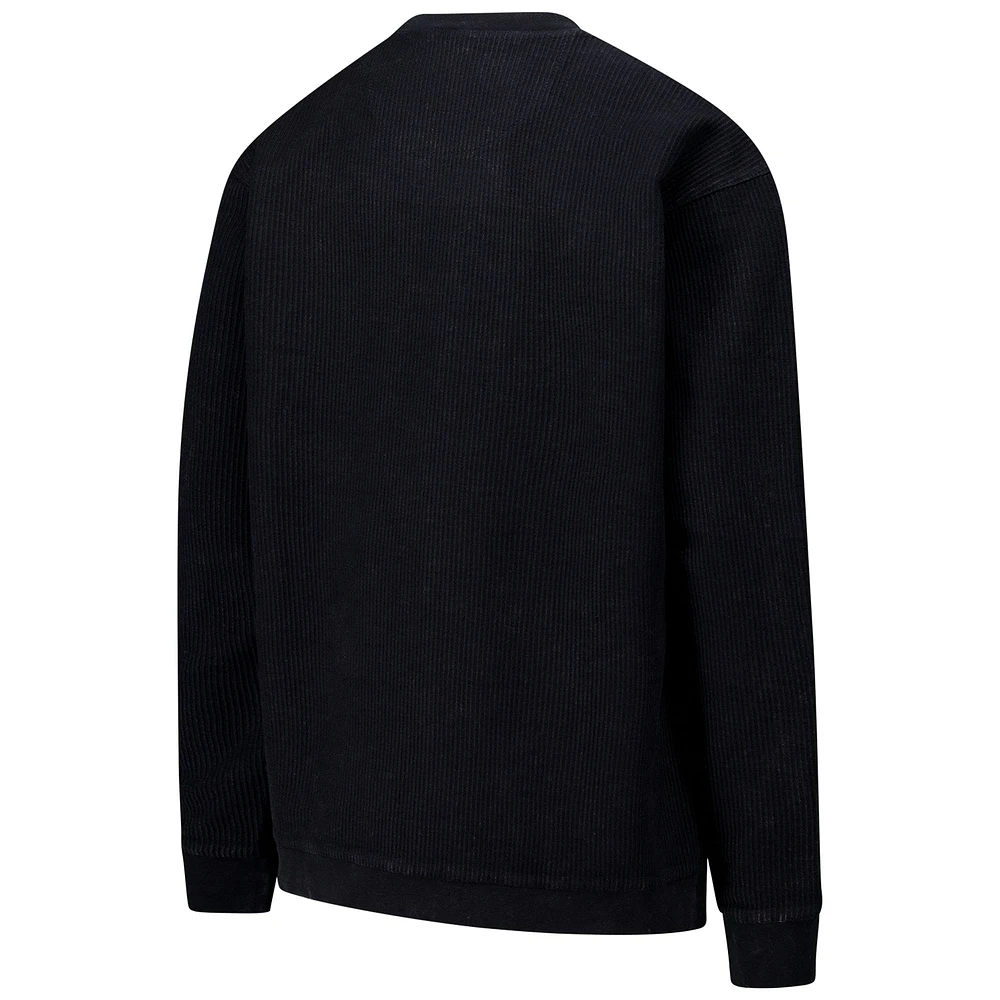 Sweat-shirt confortable en velours côtelé G-III 4Her de Carl Banks pour femme, noir, des Jaguars Jacksonville