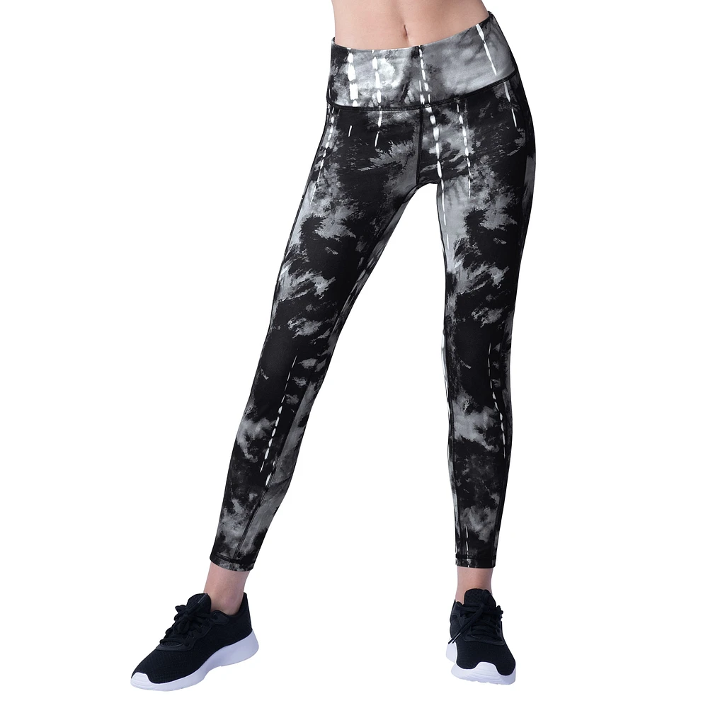 Women's MSX by Michael Strahan Black Jacksonville Jaguars Serena Tie-Dye Leggings