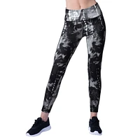 Women's MSX by Michael Strahan Black Jacksonville Jaguars Serena Tie-Dye Leggings