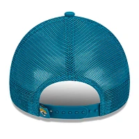Women's New Era Teal Jacksonville Jaguars McGee Trucker 9FORTY Adjustable Hat