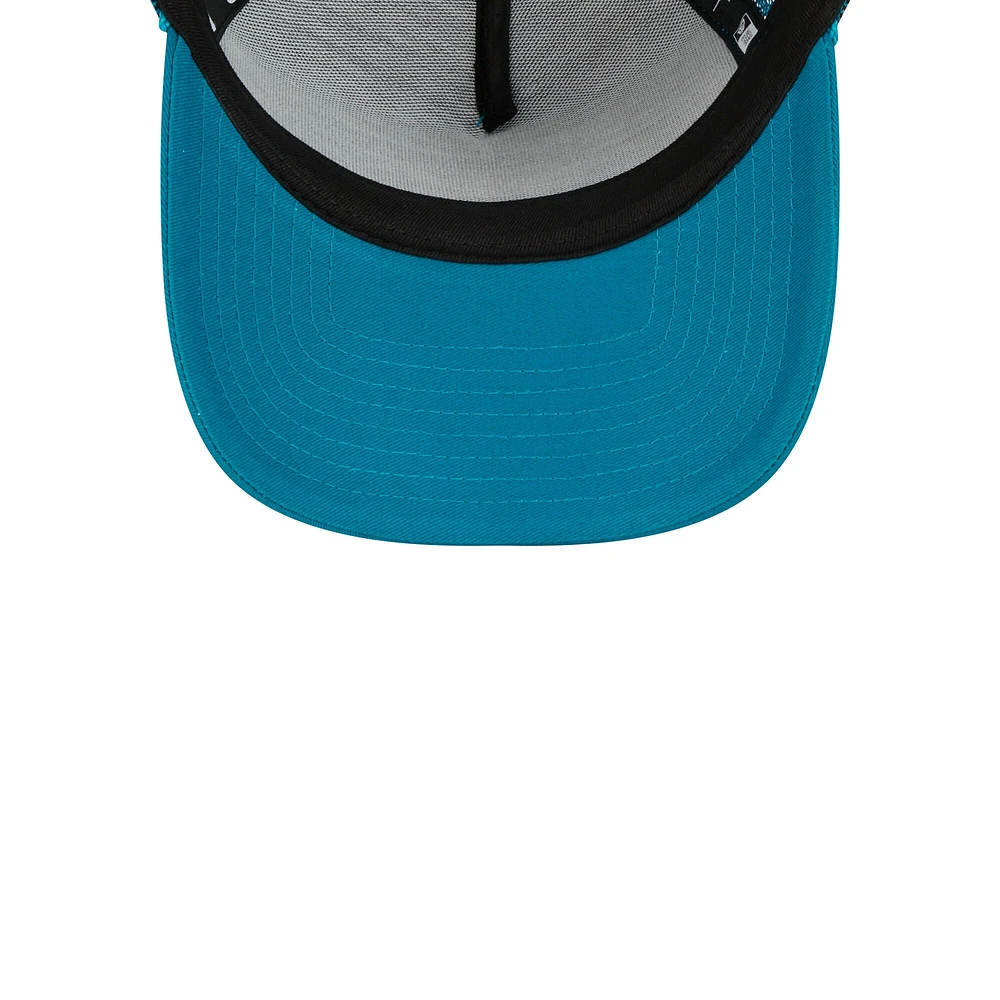 Women's New Era Teal Jacksonville Jaguars McGee Trucker 9FORTY Adjustable Hat