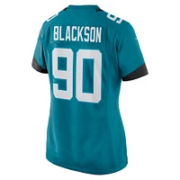 Women's Nike Angelo Blackson  Teal Jacksonville Jaguars Team Game Jersey