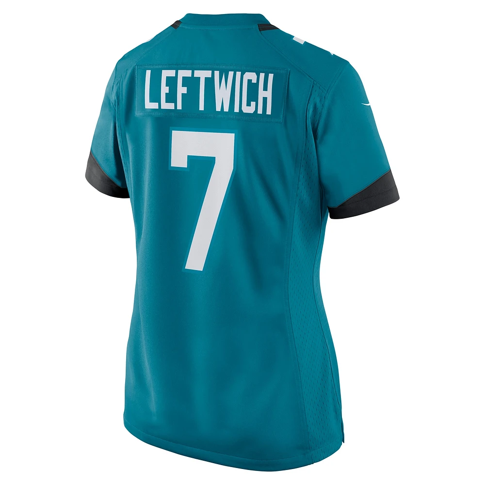 Women's Nike Byron Leftwich Teal Jacksonville Jaguars Retired Player Game Jersey