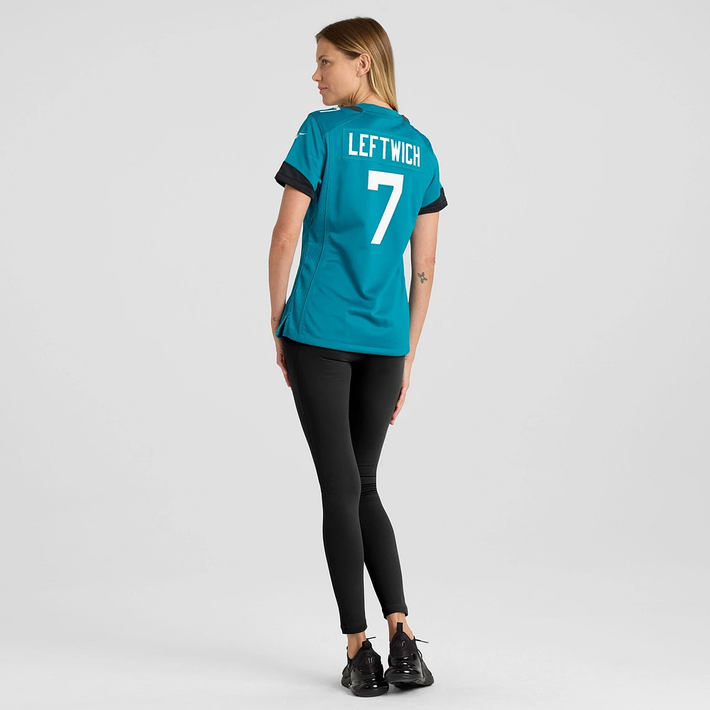 Women's Nike Byron Leftwich Teal Jacksonville Jaguars Retired Player Game Jersey