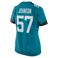 Women's Nike Caleb Johnson Teal Jacksonville Jaguars Game Player Jersey