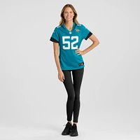 Women's Nike DaVon Hamilton Teal Jacksonville Jaguars Game Jersey