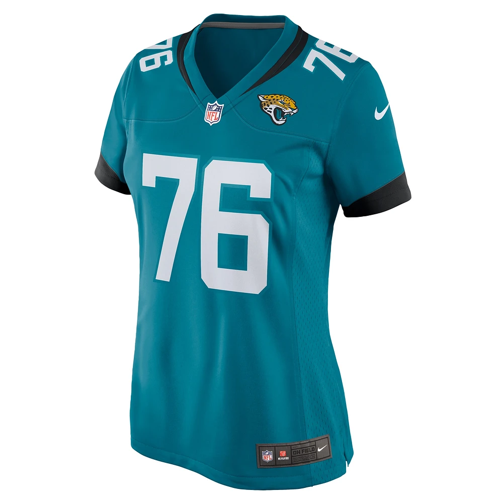 Women's Nike Ezra Cleveland  Teal Jacksonville Jaguars Game Jersey