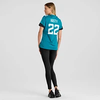 Maillot de joueur jeu Nike Jamycal Hasty Teal des Jacksonville Jaguars pour femme