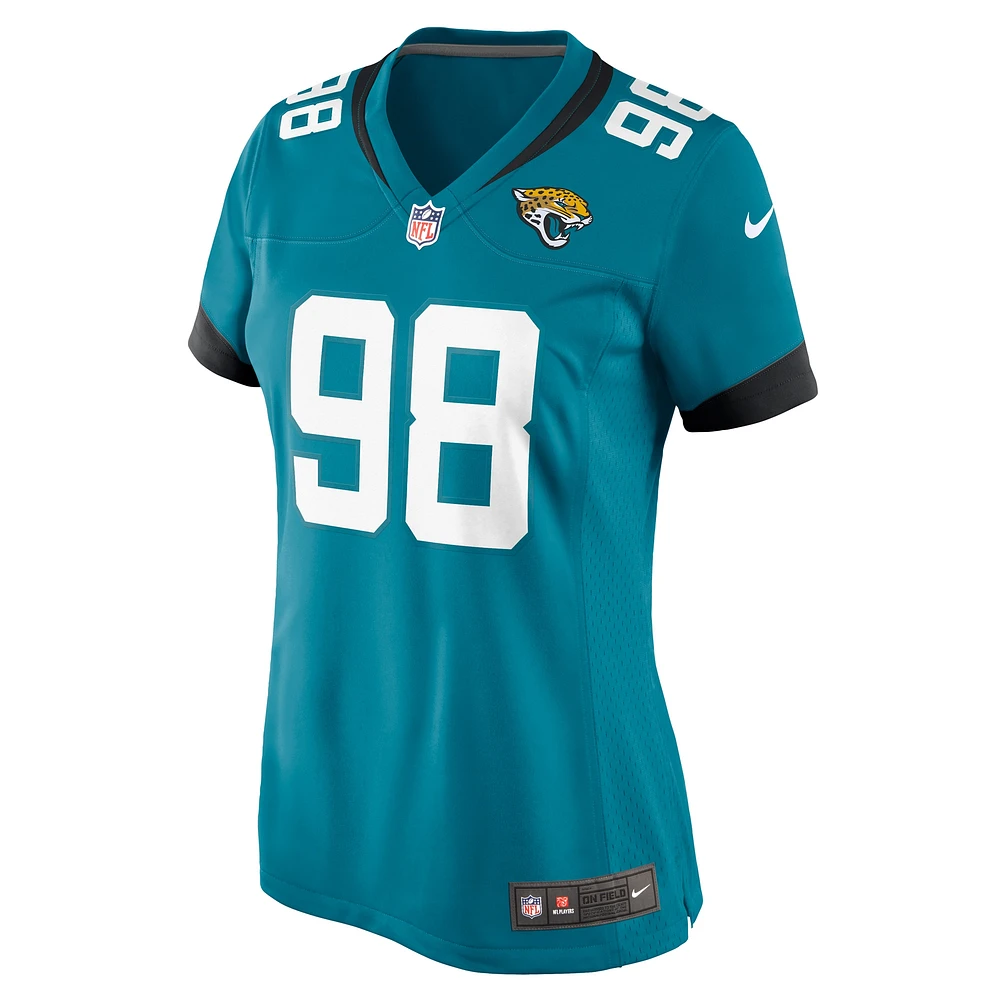 Women's Nike Jordan Jefferson  Teal Jacksonville Jaguars Game Jersey