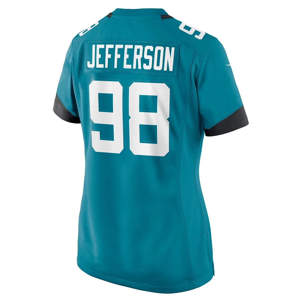 Women's Nike Jordan Jefferson  Teal Jacksonville Jaguars Game Jersey
