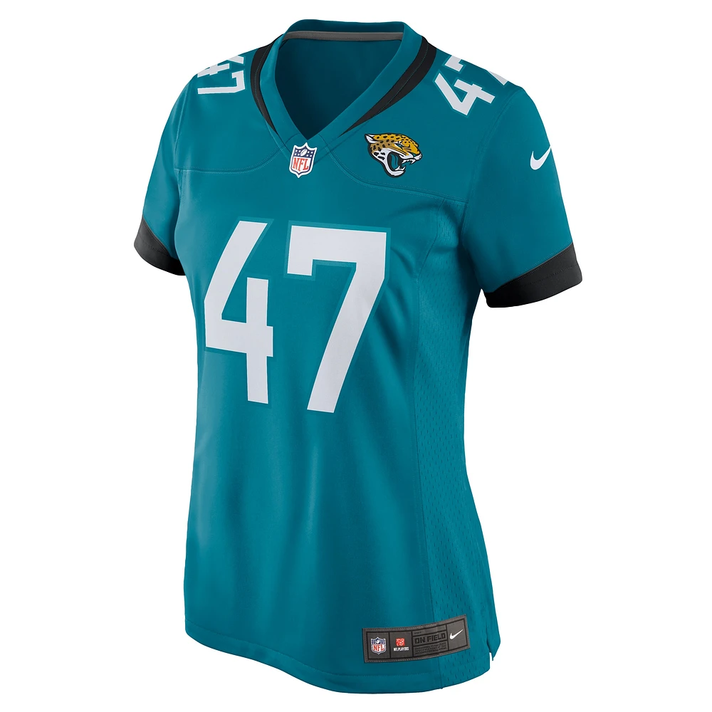 Women's Nike Teal De'Shaan Dixon Jacksonville Jaguars Game Player Jersey