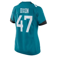 Women's Nike Teal De'Shaan Dixon Jacksonville Jaguars Game Player Jersey