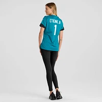 Maillot de match Nike Travis Etienne pour femme, sarcelle, Jacksonville Jaguars