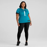 Maillot de match Nike Travis Etienne pour femme, sarcelle, Jacksonville Jaguars