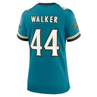 Women's Nike Travon Walker Teal Jacksonville Jaguars Prowler Throwback Game Jersey