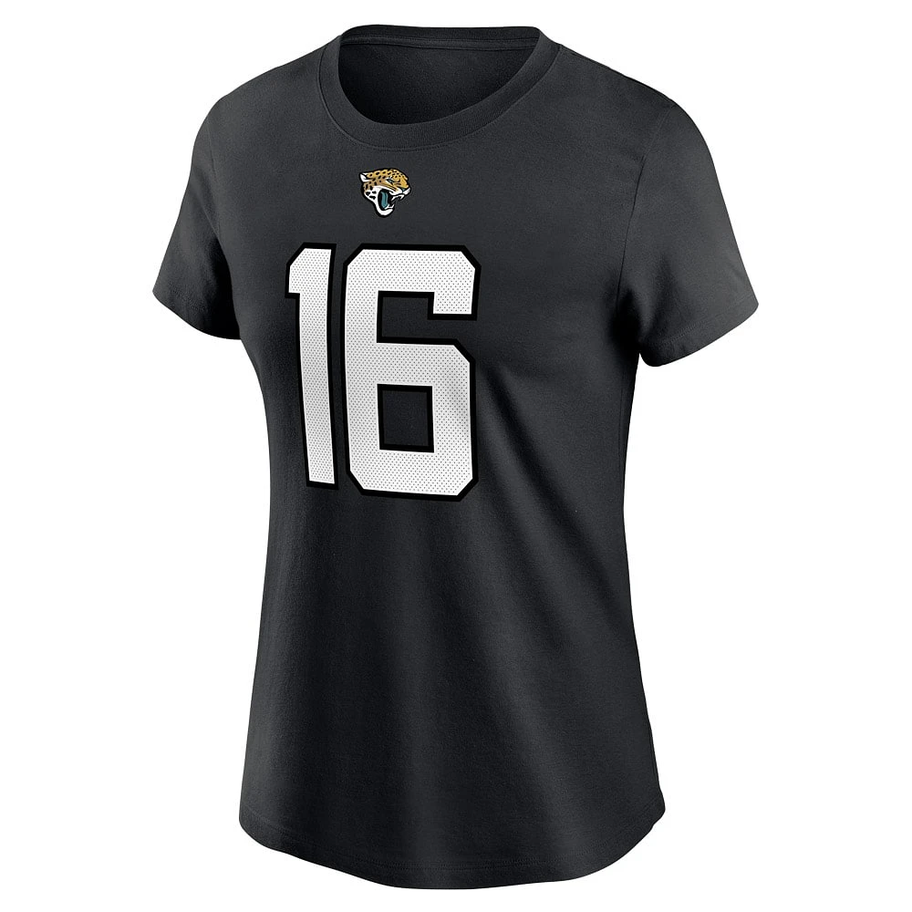 Women's Nike Trevor Lawrence Black Jacksonville Jaguars Name & Number T-Shirt