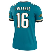 Women's Nike Trevor Lawrence Prowler Throwback Teal Jacksonville Jaguars Alternate Legend Player Performance Top