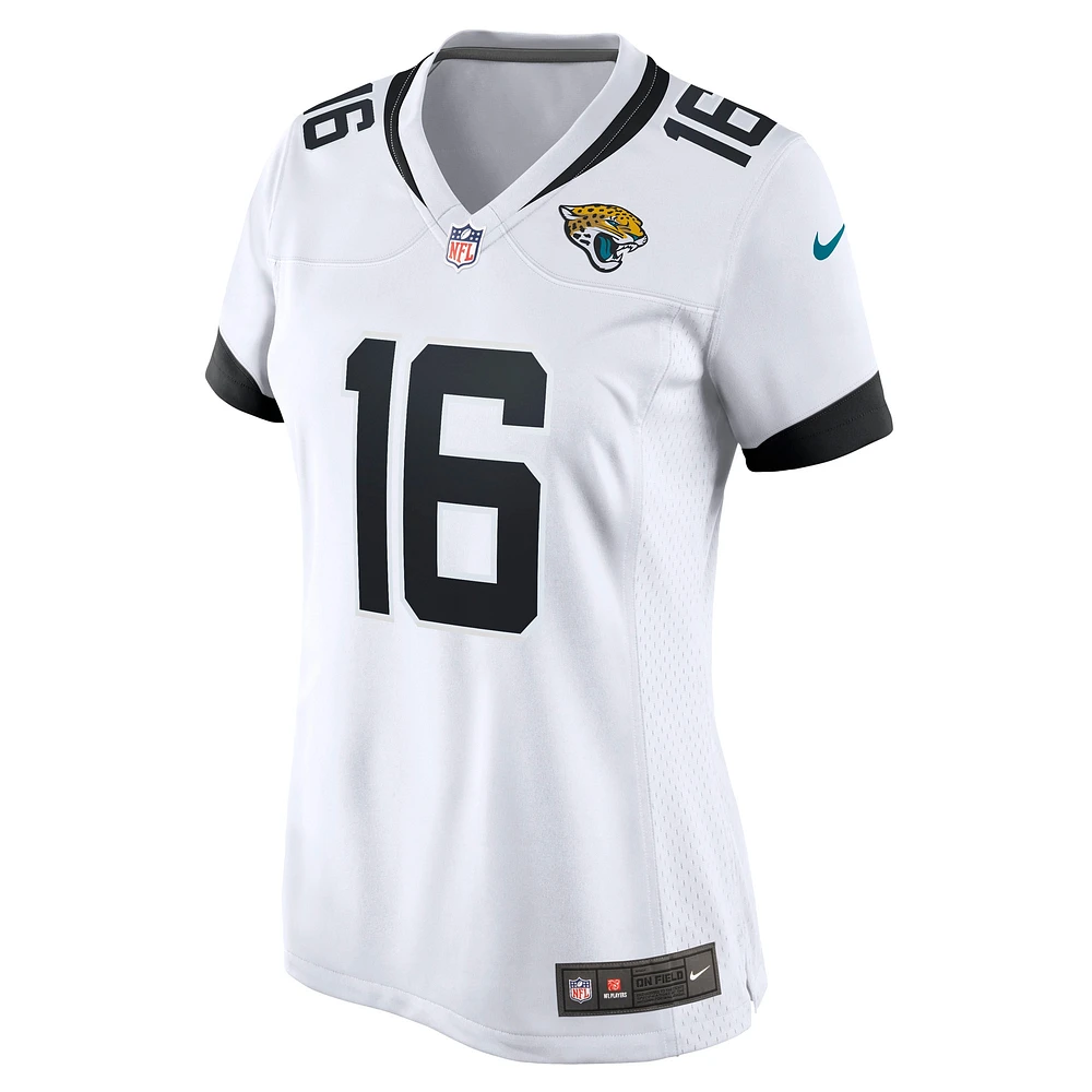 Maillot de match Nike Trevor Lawrence pour femme, blanc, Jacksonville Jaguars