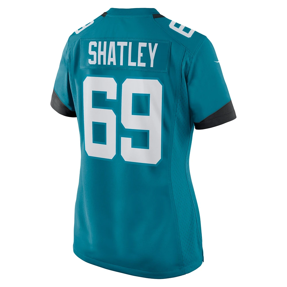 Women's Nike Tyler Shatley Teal Jacksonville Jaguars Game Jersey