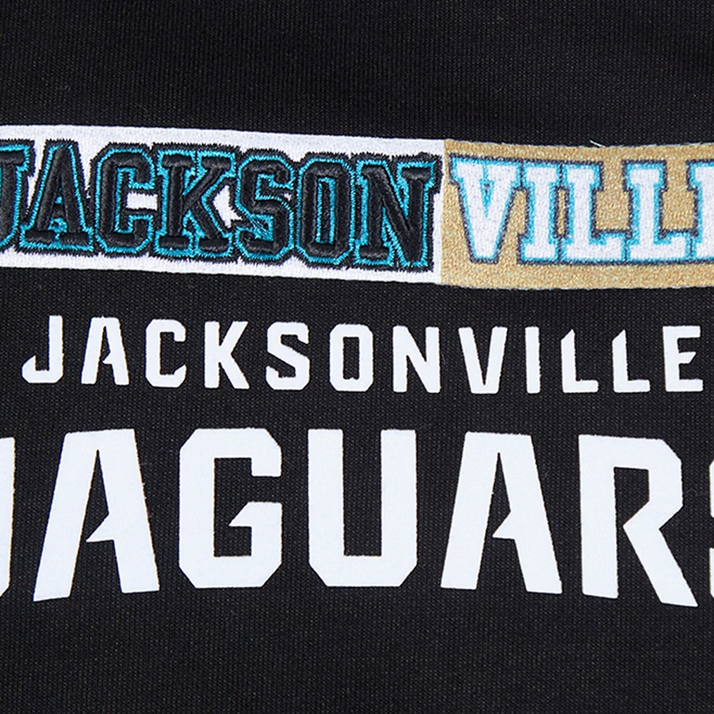 Women's Pro Standard Black Jacksonville Jaguars Split Logo Full-Zip Hoodie