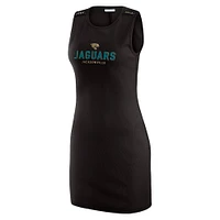 Women's WEAR by Erin Andrews x Gracie Hunt Black Jacksonville Jaguars Ribbed Tank Dress
