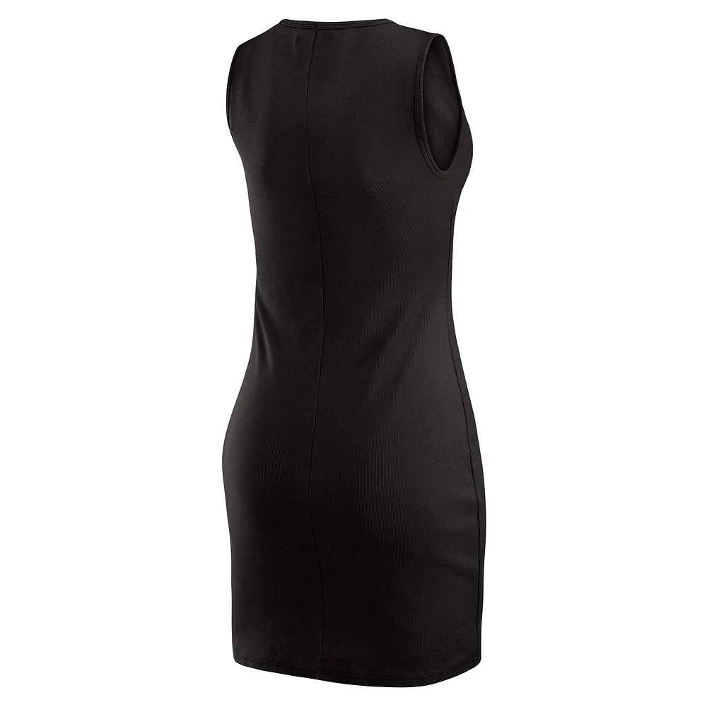 Women's WEAR by Erin Andrews x Gracie Hunt Black Jacksonville Jaguars Ribbed Tank Dress