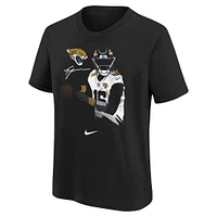 T-shirt avec nom et numéro de joueur local Nike Trevor Lawrence noir des Jacksonville Jaguars