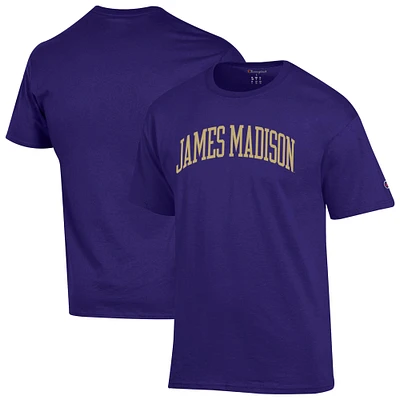 T-shirt violet Champion James Madison Dukes Basic Arch pour homme