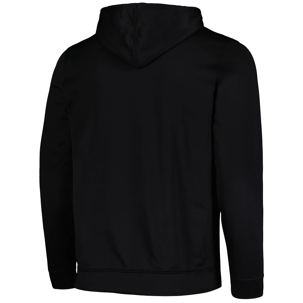 Men's Colosseum Black James Madison Dukes Blackout 3.0 Pullover Hoodie