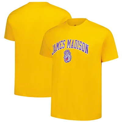 T-shirt doré avec logo James Madison Dukes pour homme