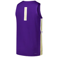 Men's Nike #1 Purple James Madison Dukes  Replica Basketball Jersey
