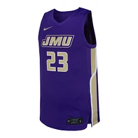 Men's Nike #23 Purple James Madison Dukes Replica Basketball Jersey