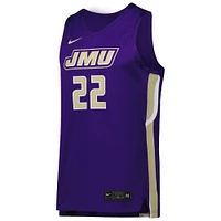 Men's Nike Purple James Madison Dukes Replica Basketball Jersey